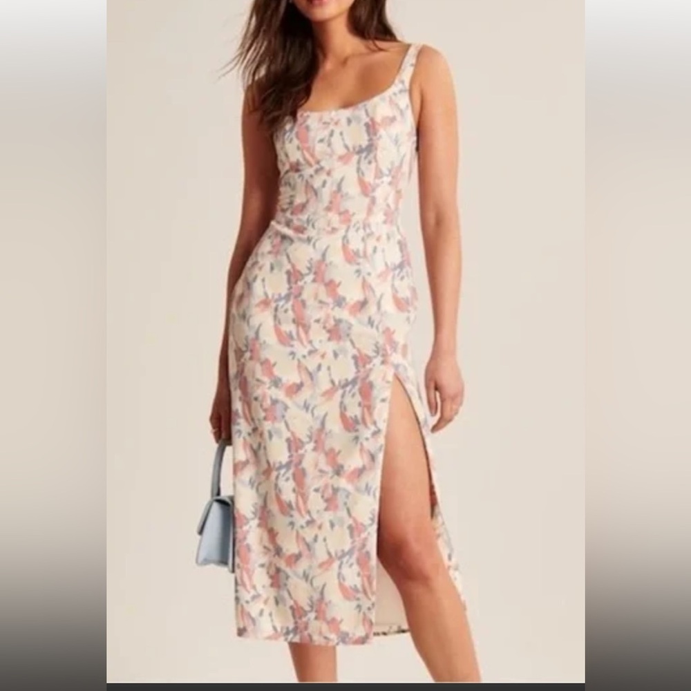 Abercrombie and Fitch multicolored midi dress